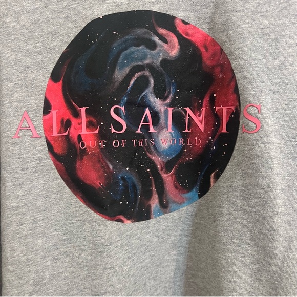 All Saints Gray Sweatshirt small - Picture 9 of 10